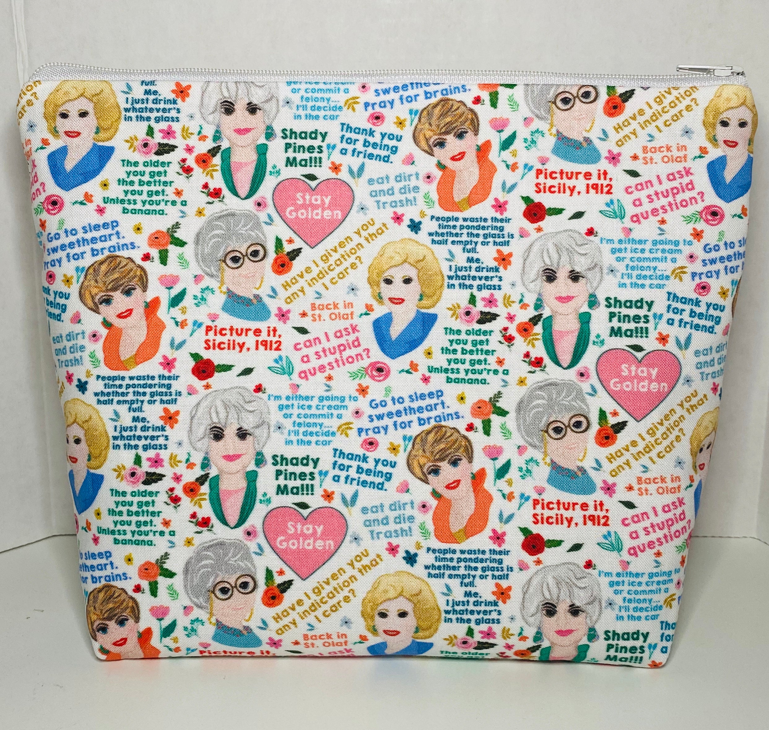Golden Girls Bag, Makeup Bag, Clutch