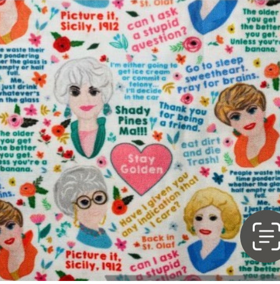 Golden Girls Bag, Makeup Bag, Clutch