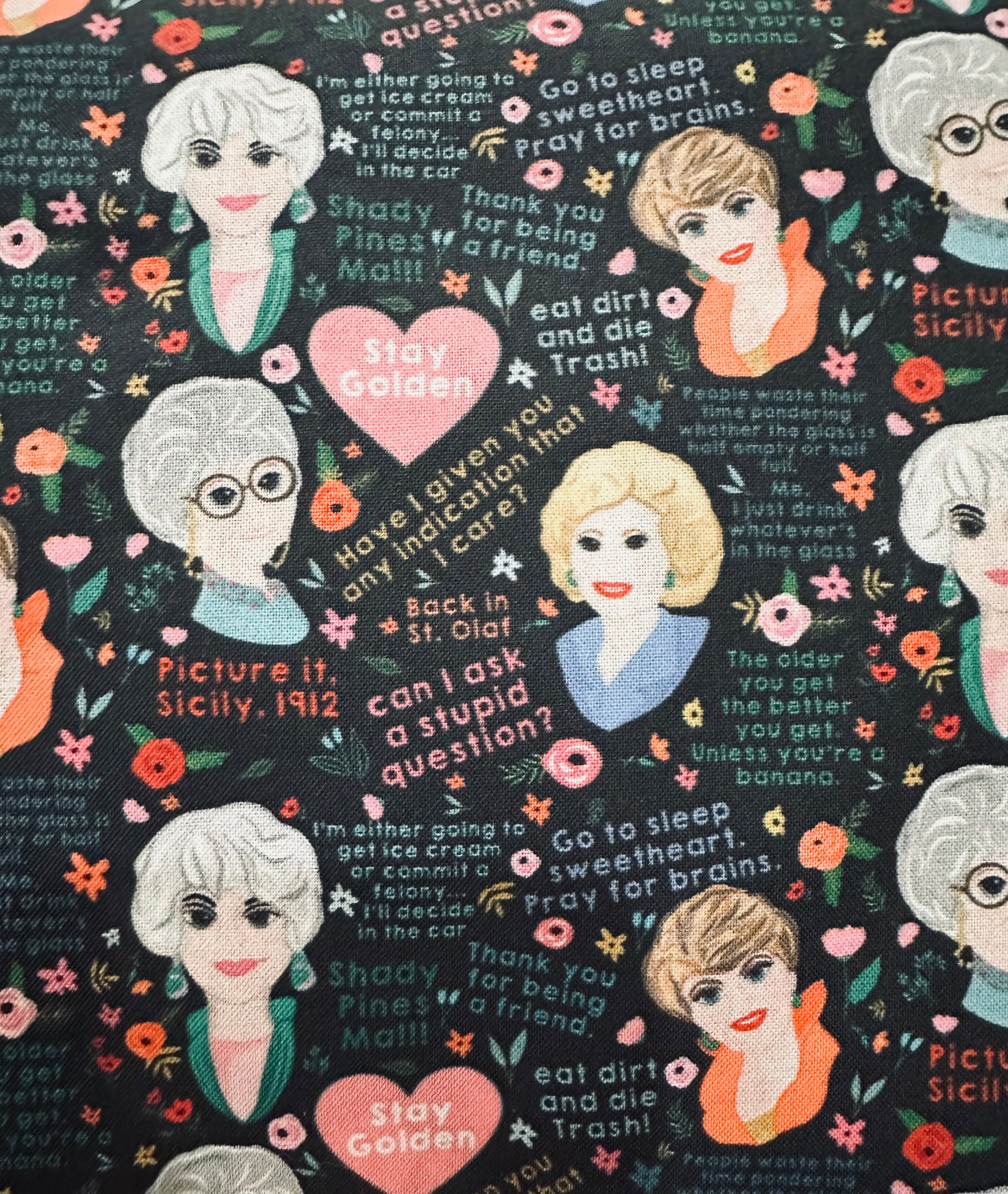 Golden Girls Bag, Makeup Bag, Clutch