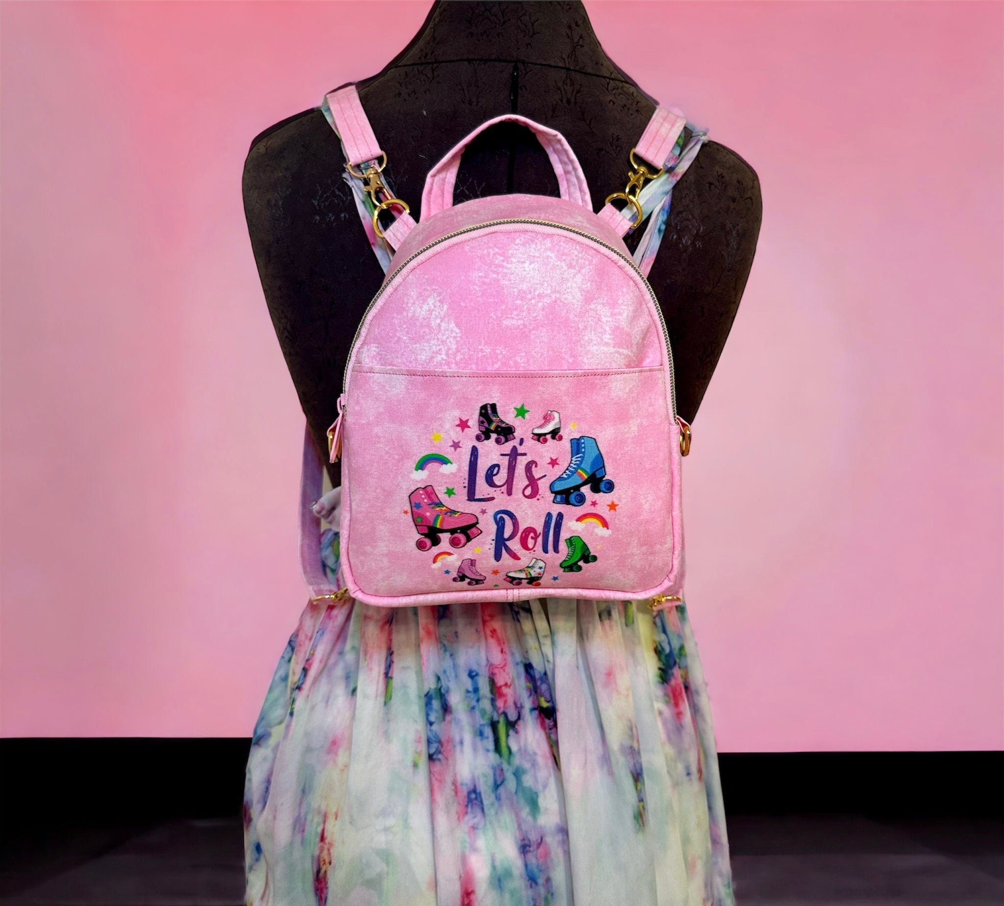 Let’s Roll mini backpack purse
