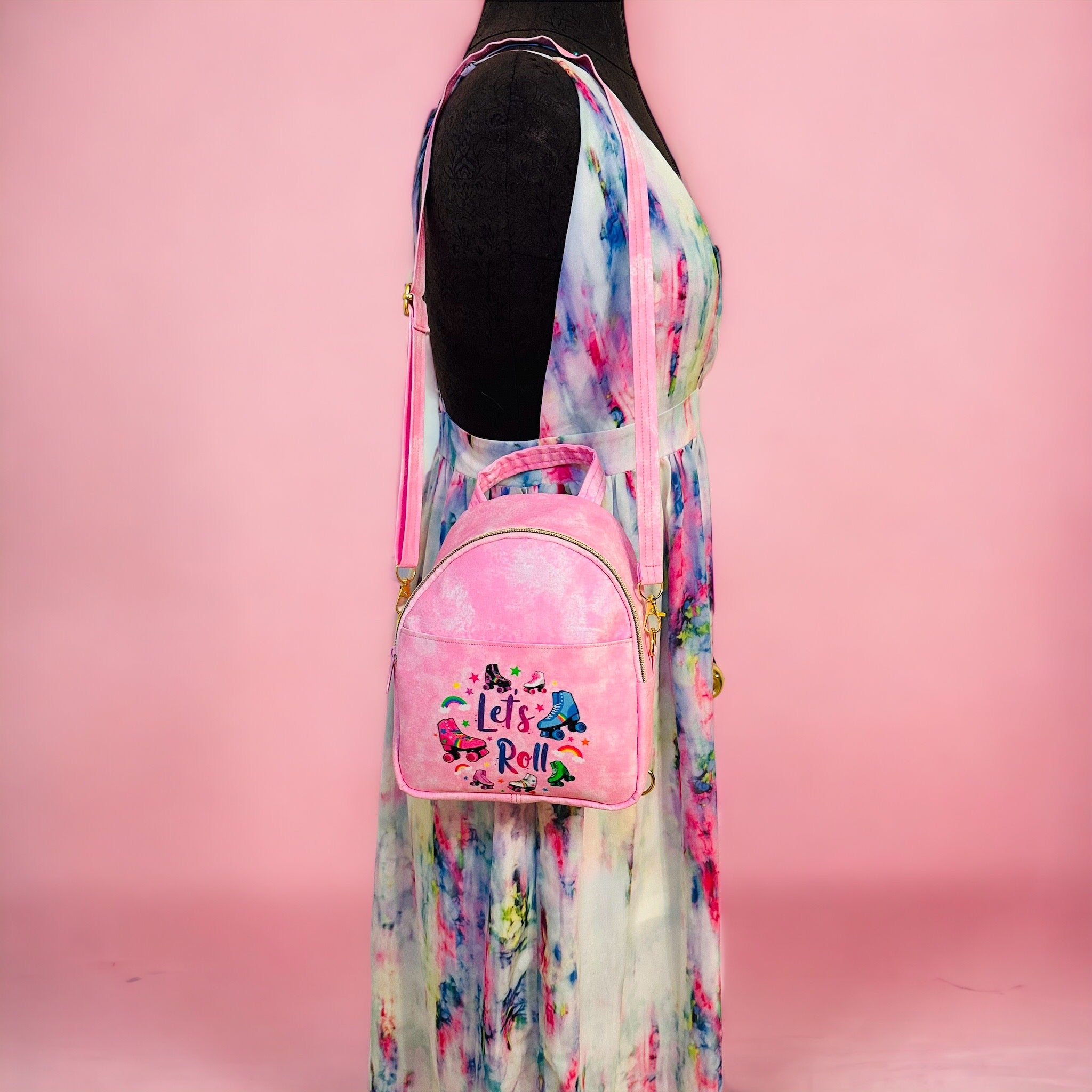 Let’s Roll mini backpack purse