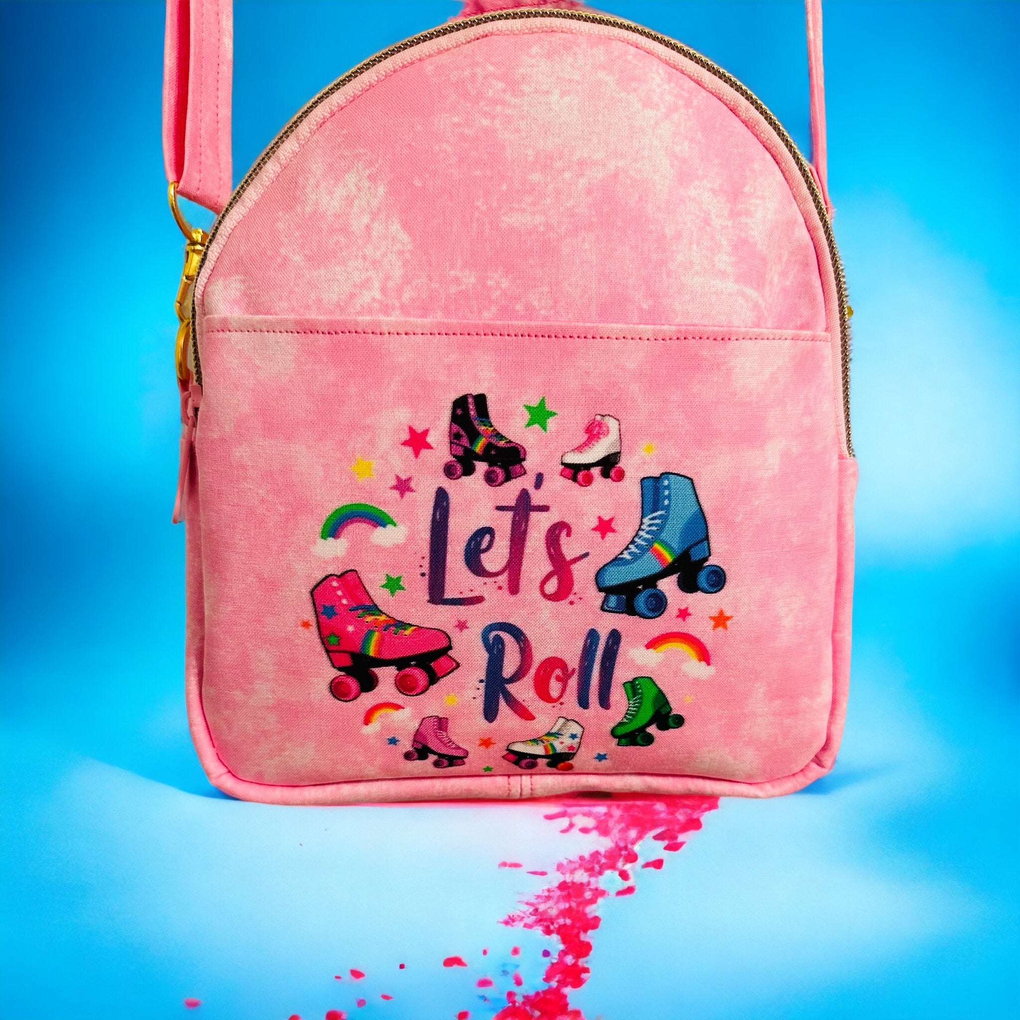 Let’s Roll mini backpack purse