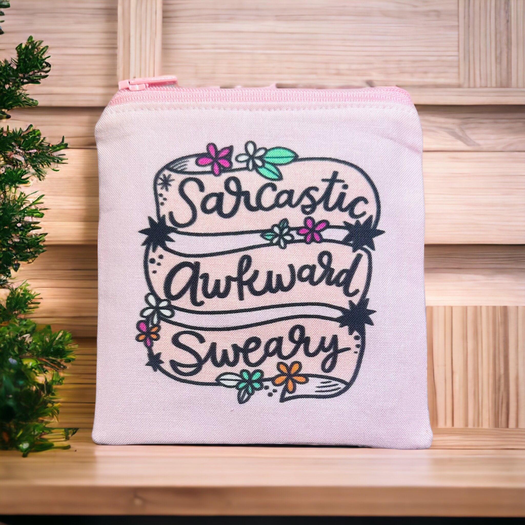 Change purse with sarcastic sayings