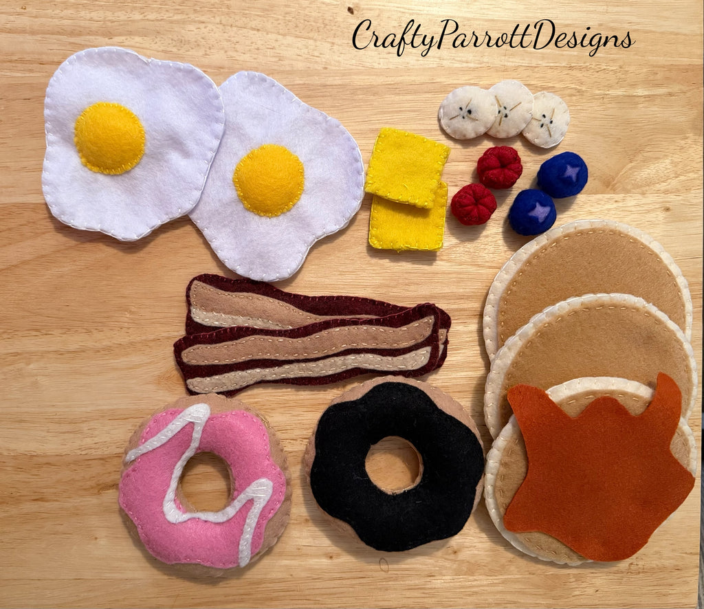 Yummy Breakfast Felt Food Set