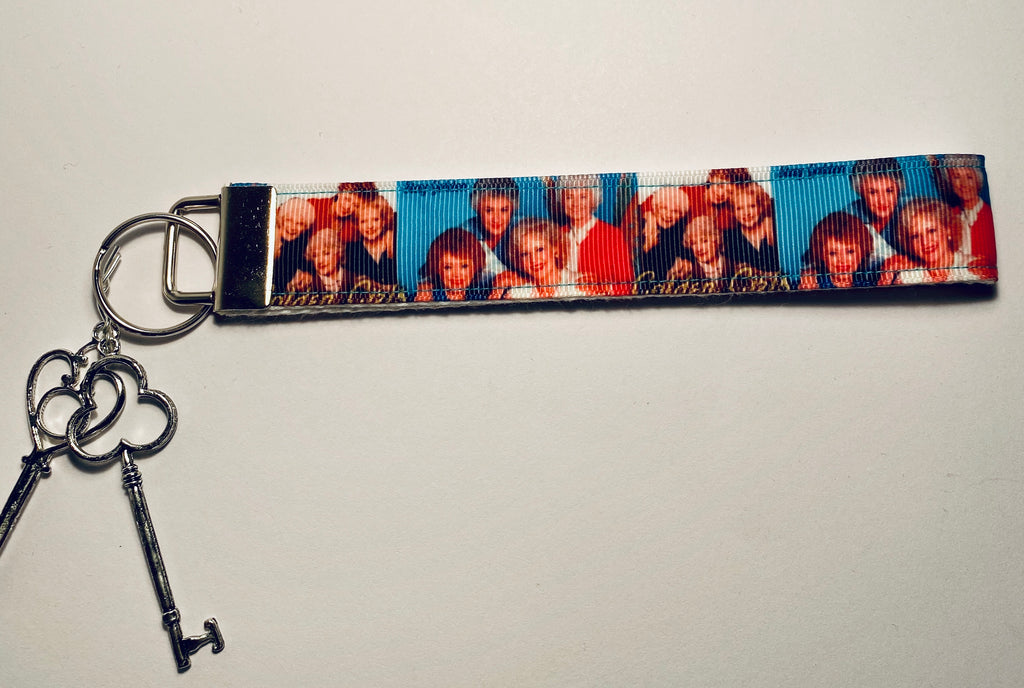 GG Blue/White Key Fob