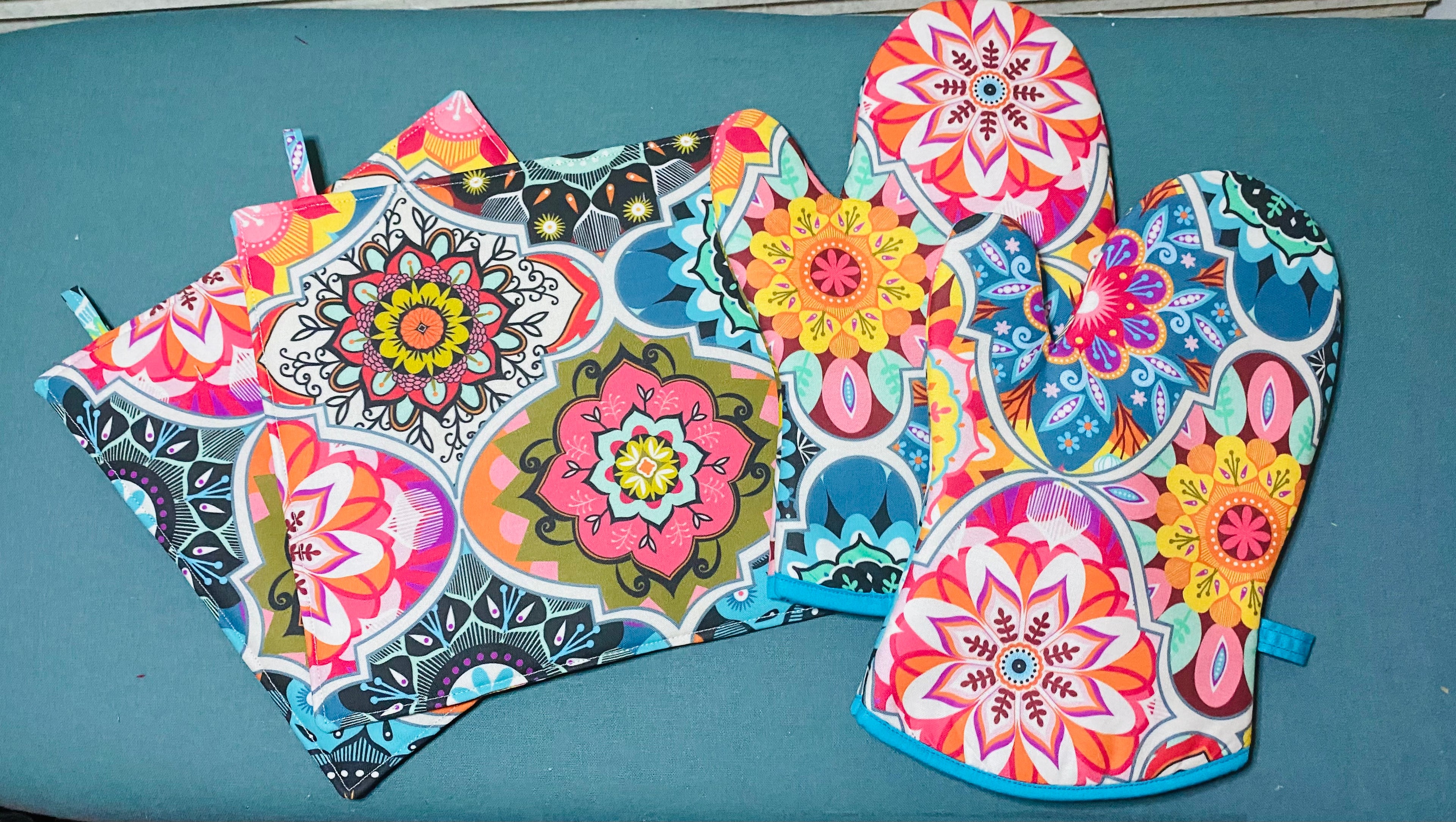 Kitchen-Pot Holders and/or Oven Mitts