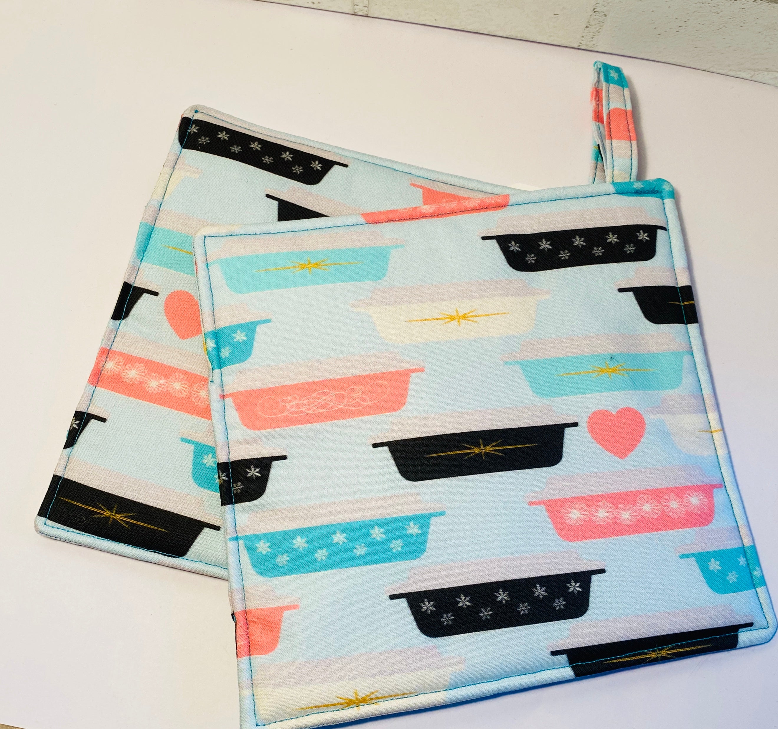 Vintage Dishes Potholders