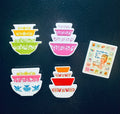 Pyrex inspired magnet set